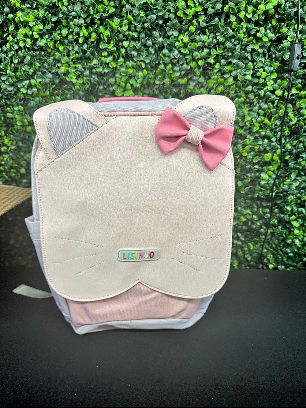 LISINMO cat-shaped backpack Pink & White Backpack NWT